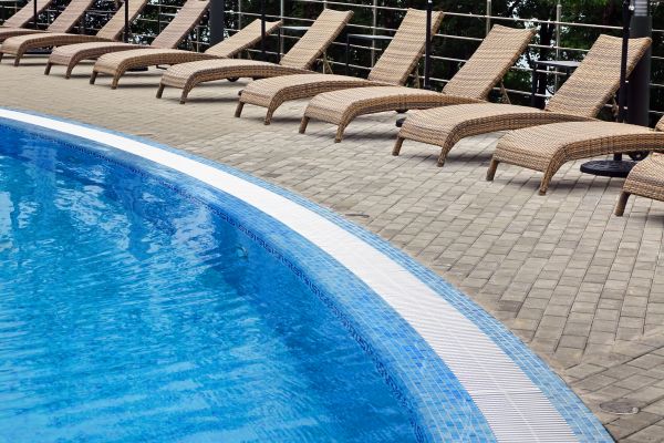 Poolside Hardscaping in Renton